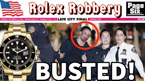 rolex gestohlen|rolex robbery.